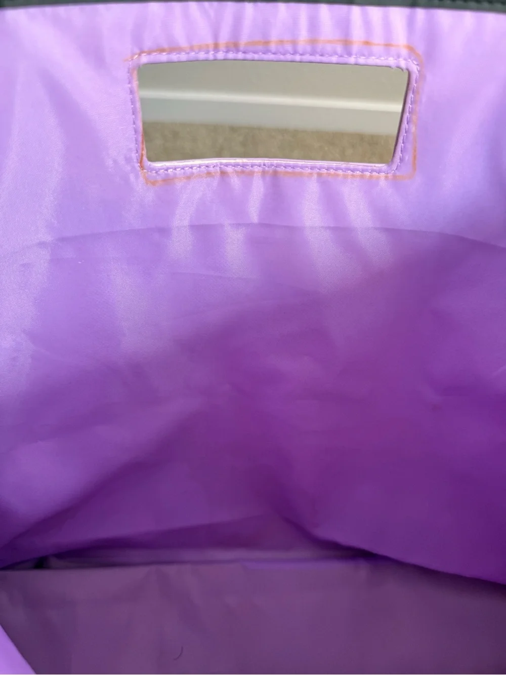 Clinique Violet Tote with Lavender Handle Accent